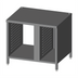 Thumbnail image #1 for Lainox Stainless Steel Floor Stand with Tray Runners for Oven with Hood, 1/1 GN and 2/1 GN