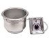 Thumbnail image #1 for APW Wyott Heavy-Duty 11-Quart Round Top-Mount Drop-In Electric Hot Well Food Warmer with Drain