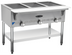 Thumbnail image #1 for Serv-Ware 3-Bay Natural Gas Open-Well Steam Table with Removable Cutting Board and Undershelf