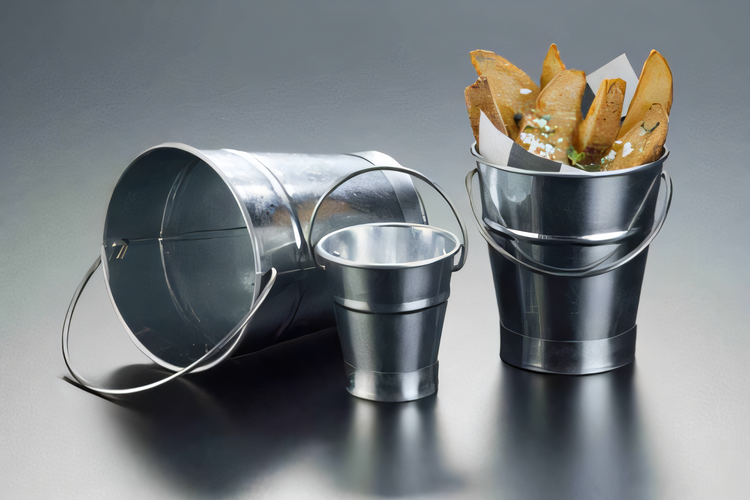 Product image #1 for Galvanized Tabletop Serving Pail with Handle, 8.5 oz.