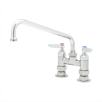 T&S Brass B-0226 Deck Mount Mixing Faucet with 10-Inch Swing Nozzle