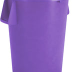 Thumbnail image #1 for CFS Brands Bronco 84105589 55-Gallon Round Stackable Polyethylene Waste Container, Purple Case of 2
