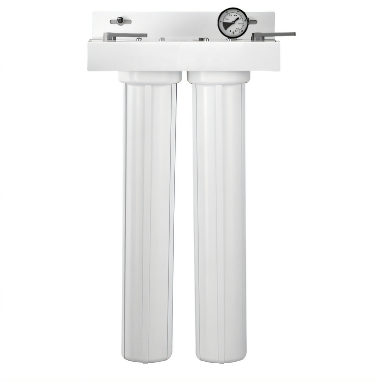 Product image #1 for Everpure CGS-22 20-Inch Low-Profile Slim Line Dual Bowl Water Filter Housing