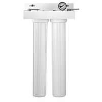 Everpure CGS-22 20-Inch Low-Profile Slim Line Dual Bowl Water Filter Housing