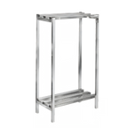 Thumbnail image #1 for Channel Manufacturing Lifetime Tough DR2436-2 Aluminum Channel Style Dunnage Shelving, 2-Shelf, 36W x 24D x 64H