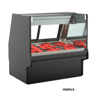 Structural Concepts Fusion GMGV4 51-Inch Vertical Remote Refrigerated Service Case with Lift-Up Front Glass