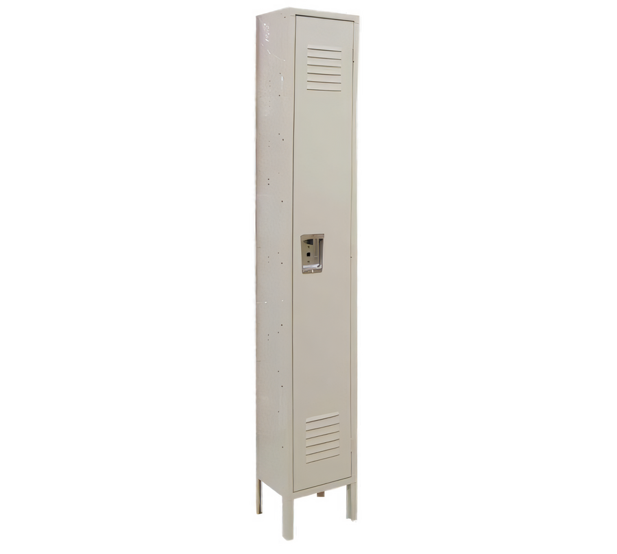 Product image #1 for 1-Tier Floor-Mounted Painted Steel Locker with Recessed Handle