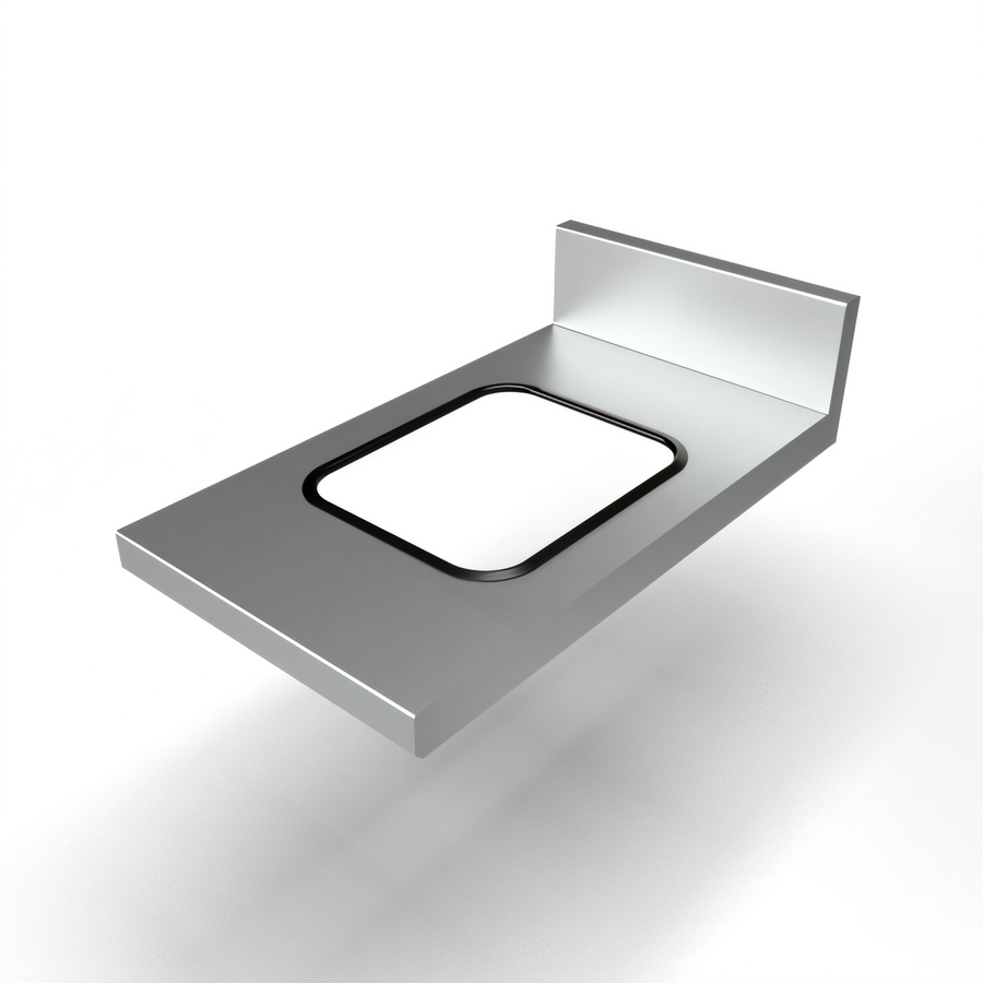 Product image #1 for BK Resources 18-Gauge Stainless Steel Underbar Trash Chute
