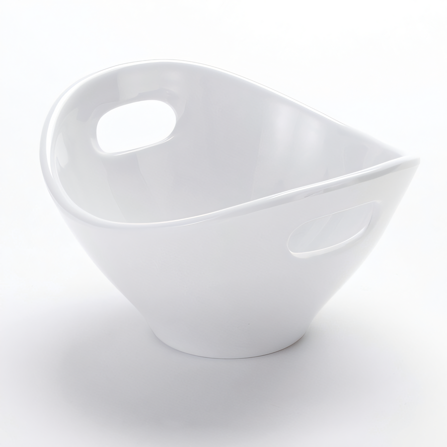Product image #1 for American Metalcraft 7 oz White Melamine Handled Mini Serving Bowl