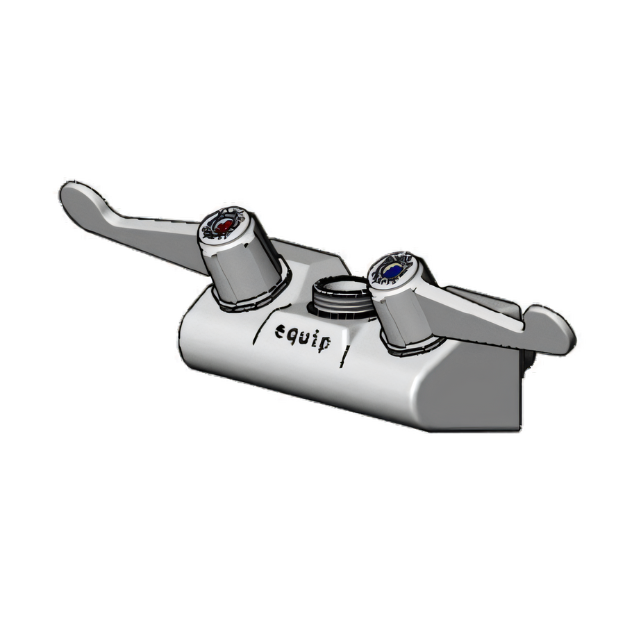 Product image #1 for equip 4-Inch Wall Mount Mixing Faucet, Less Nozzle, Ceramic Cartridges, Wrist Action Handles