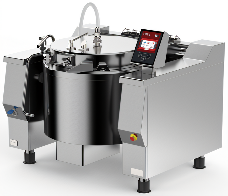Product image #1 for Cucimix UCBTE034ACV1 Electric Tilting Skillet Pressure Braising Pan, 34 Gallon