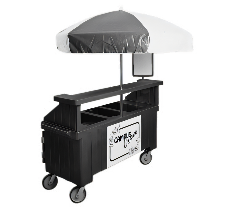 Product image #2 for Cambro Camcruiser Vending Cart with 3 Countertop Wells and 72-Inch Umbrella