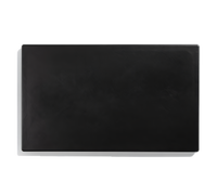 Vollrath Miramar Solid Black Blank Thermoset Template for 12 x 20 Hot/Cold Wells