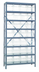 Thumbnail image #1 for Quantum Heavy-Duty Stationary Wire Shelving Unit with 8 Shelves and 28 Clear Bins, 18
