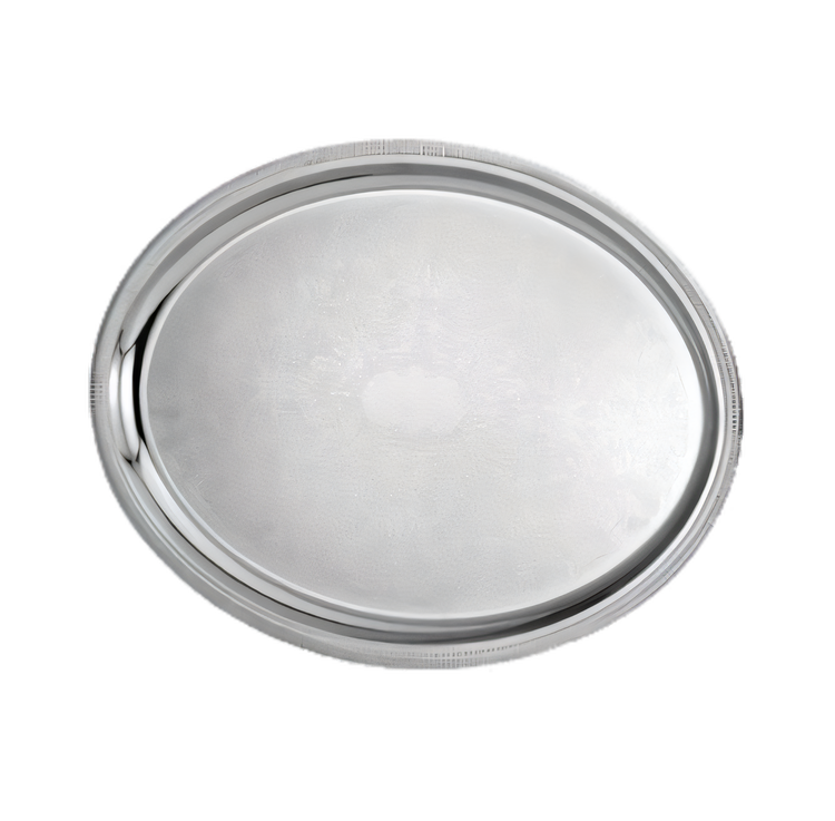 Product image #1 for Elegant Reflections™ Oval Serving Tray, 21-3/4 x 16 Inch, 18/8 Stainless Steel, Mirror Finish