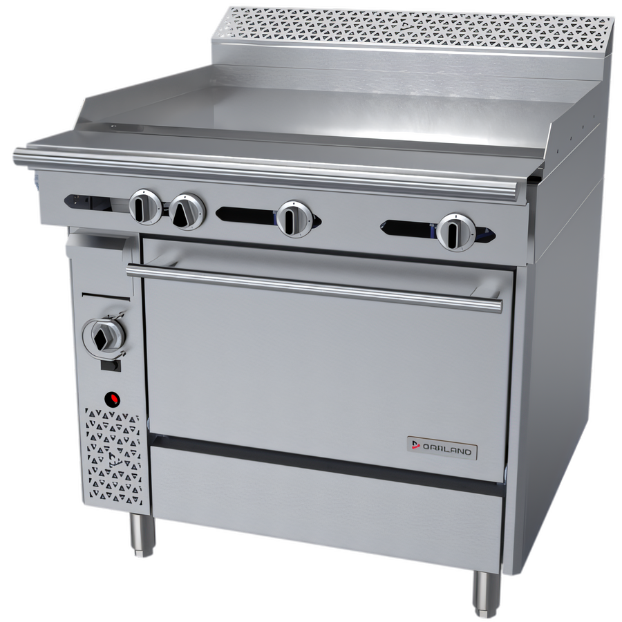 Product image #1 for Garland Cuisine 36-Inch Heavy Duty Gas Griddle Top Range with Convection Oven