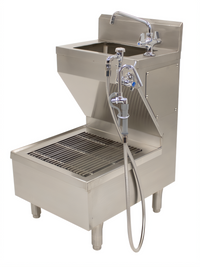 Advance Tabco Free-Standing Stainless Steel Hand Sink with Pot Filler Sink Combo