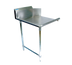 Thumbnail image #1 for BK Resources 60-Inch Straight Clean Dish Table, Right-to-Left, 18-Gauge Stainless Steel Top with Galvanized Legs
