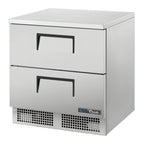 Thumbnail image #1 for True Mfg. - General Foodservice TFT-32D-2-HC 32-Inch Worktop Refrigerator with 2 Drawers, Self-Contained, Front Breathing