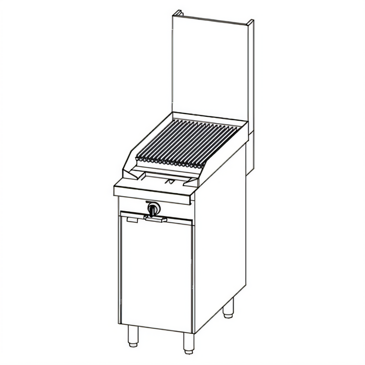 Product image #1 for Southbend Platinum Heavy Duty 16-Inch Gas Charbroiler with Cabinet Base and Cast Iron Grates