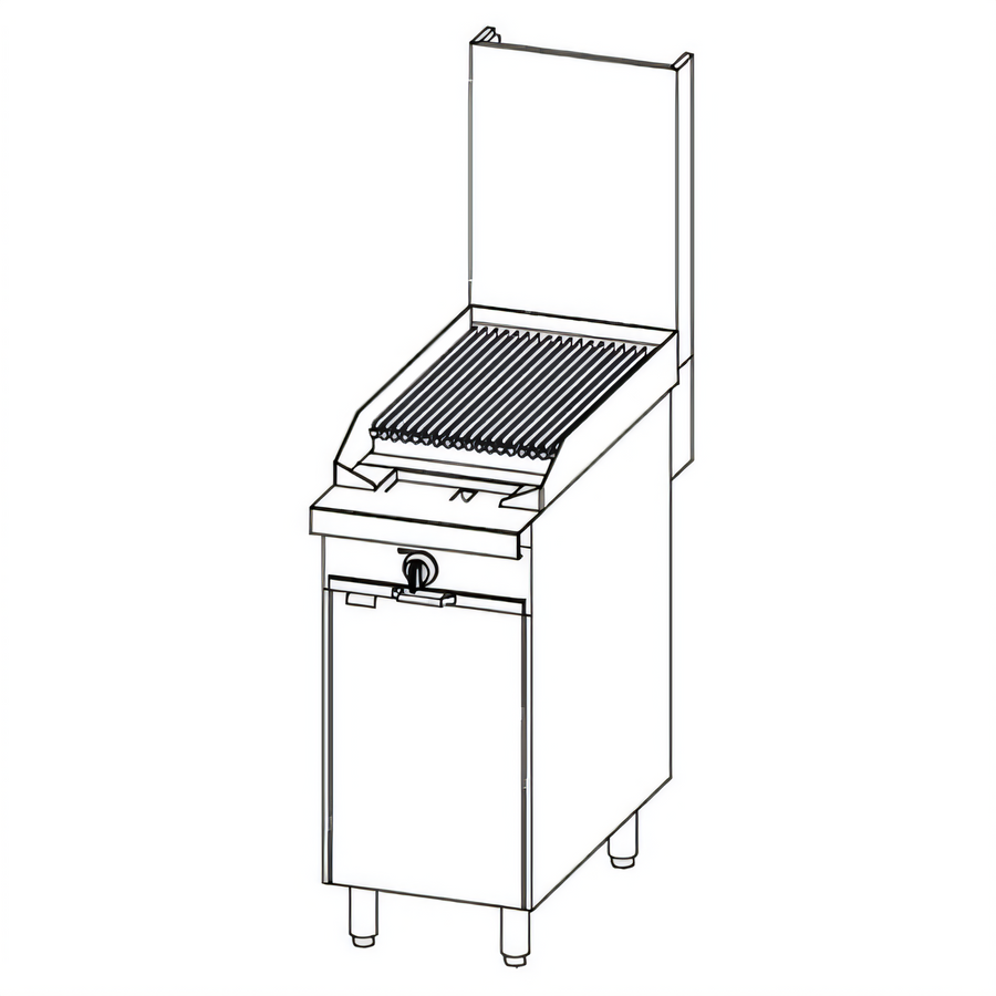 Product image #1 for Southbend Platinum Heavy Duty 16-Inch Gas Charbroiler with Cabinet Base and Cast Iron Grates