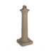 Thumbnail image #2 for GroundsKeeper Tuscan 13-Inch Square Smoking Management Receptacle, Sandstone Resin with Stainless Steel Snuff Plate