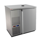 Thumbnail image #1 for Micro Matic USA Pro-Line MDD36SW-E Dual-Temperature Wine Cooler Dispenser, 4 1/6-Barrel Keg Capacity, Self-Contained, Stainless Steel, 36-3/4 Inch