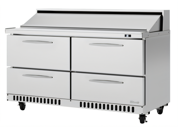 Product image #1 for Turbo Air PRO Series 60.25-Inch Two-Section Sandwich/Salad Prep Table with 4 Drawers