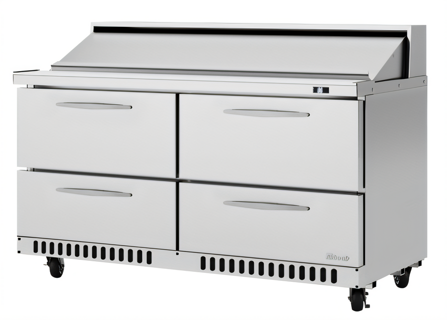 Product image #1 for Turbo Air PRO Series 60.25-Inch Two-Section Sandwich/Salad Prep Table with 4 Drawers