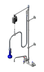 Thumbnail image #1 for T&S Brass EasyInstall Wall-Mounted Pre-Rinse Add-On Faucet with 12-Inch Swing Nozzle and 1.07 GPM Spray Valve
