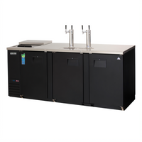 Everest Club Top Three-Section Direct Draw Keg Refrigerator, 32 Cu. Ft., Four Half-Barrel Keg Capacity