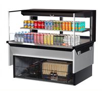Turbo Air 48 Inch Low Profile Drop-In Horizontal Open Refrigerated Display Case, 10.2 Cu. Ft.