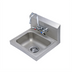 Thumbnail image #1 for Wall-Mounted Stainless Steel Hand Sink with 4-Inch Mixing Faucet