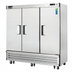 Thumbnail image #1 for Everest Refrigeration 3-Section Dual Temperature Reach-In Refrigerator/Freezer Combo, Bottom Mount, Stainless Steel