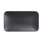 Thumbnail image #1 for American Metalcraft MCP12BK 12-Inch Rectangular Black Matte Melamine Platter Case of 40