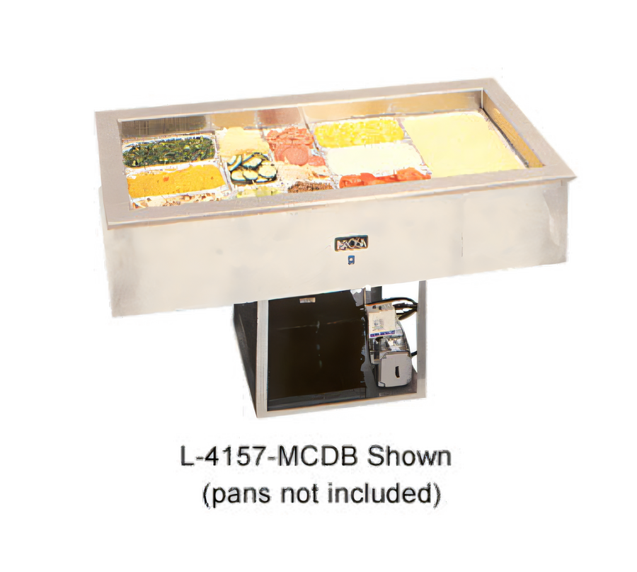 Product image #1 for La Rosa 4119-MCDB Drop-In Self-Contained Refrigerated Cold Pan, 1 Full-Size Pan, 3-Inch Recessed