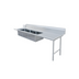 Thumbnail image #1 for Soiled Straight Dish Table, 120 x 30 x 44 Inches, Right-to-Left, 3 Pre-Rinse Sinks, 16 Gauge 304 Stainless Steel