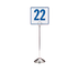 Thumbnail image #1 for American Metalcraft Stainless Steel Reservation Stand with Wire Loop Clip, 12 Inch Tall