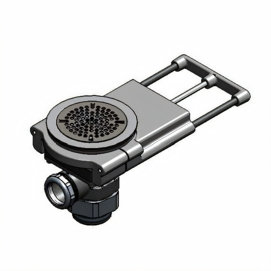 Product image #1 for T&S Brass Modular Push-Pull Waste Valve for 3-1/2 Inch Sink Opening, Stainless Steel