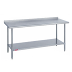 Thumbnail image #1 for Duke Manufacturing 316S-3030-2R 30 x 30 Inch Stainless Steel Work Table with 16-Gauge 300 Series Top, 1-1/8-Inch Riser and Undershelf