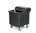 Thumbnail image #1 for Cateraide™ 125 lb Insulated Mobile Ice Caddy with Front Drain Faucet, Shelf, and 4 Swivel Casters