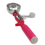 Thumbnail image #1 for Vollrath 47145 Size 24 Red Thumb Disher, 1-1/3 oz, Stainless Steel Bowl, One-Piece Antimicrobial Handle Case of 12
