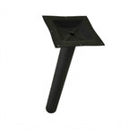 Thumbnail image #1 for Omcan USA 43510 Table Column, Metal, Bar Height, 4-1/2" Diameter x 40"H, Square Spider Top, Black