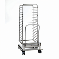 RATIONAL Mobile Oven Rack With Integrated Transport Cart, 20-Pan Capacity for SCC 202/CMP 202 Series