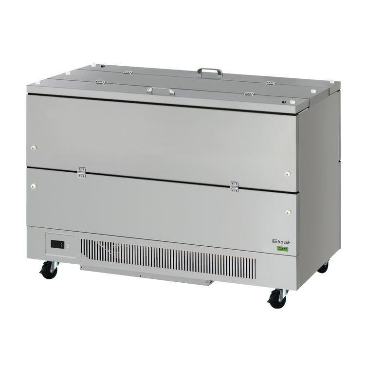 Product image #1 for Turbo Air Super Deluxe Dual-Sided School Milk Cooler, 21.98 Cu. Ft., Stainless Steel, 115V