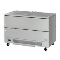 Turbo Air Super Deluxe Dual-Sided School Milk Cooler, 21.98 Cu. Ft., Stainless Steel, 115V