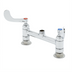 Thumbnail image #1 for T&S Brass 8-Inch Adjustable Center Deck Mount Mixing Faucet, Less Nozzle