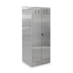 Thumbnail image #1 for John Boos PBJC-303084 30-Inch Stainless Steel Janitor Cabinet with Integrated 24-Inch Mop Sink, Service Faucet, and Lockable Louvered Doors