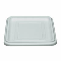 Cambro Cambox White Hi-Gloss Plastic Bus Box Cover for 17 x 22 Inch Bus Boxes