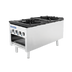 Thumbnail image #1 for Turbo Air Radiance Heavy Duty 18-Inch Gas Stock Pot Range with Storage Base, (2) 3-Ring Burner Sections, 158,000 BTU